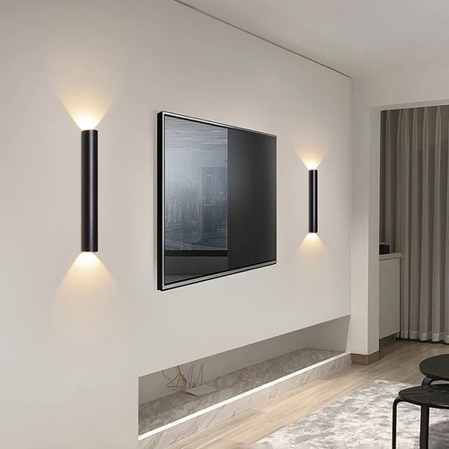 applique murale led en aluminium haut et bas au40 - vue 4 sur 8