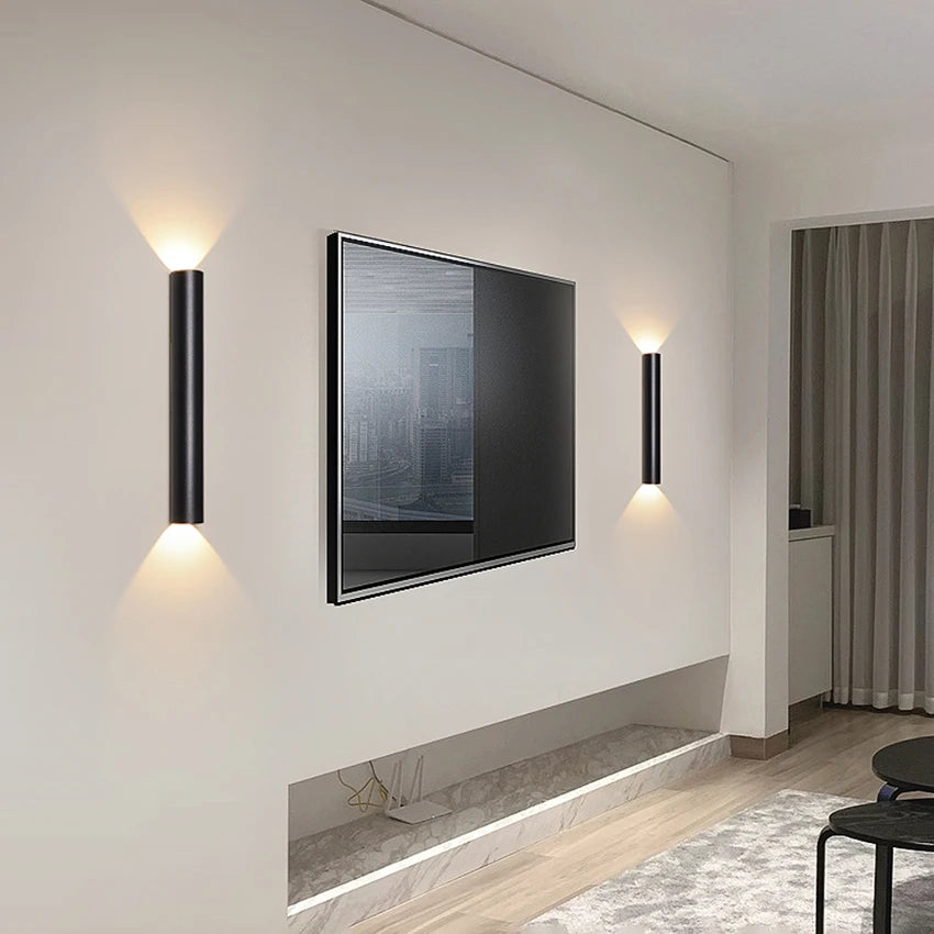 applique murale led en aluminium haut et bas au40 - vue 4 sur 8