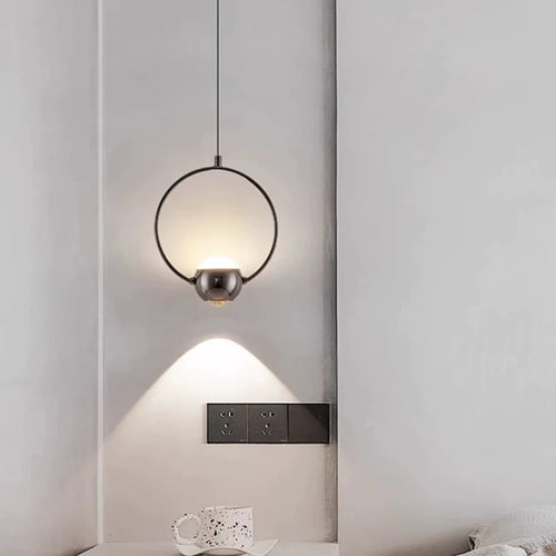 lustre led rotatif moderne pour éclairage intérieur décoratif - vue 2 sur 7