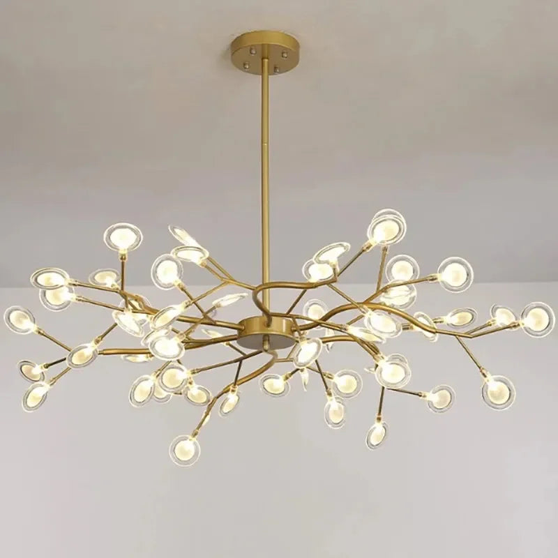 2024 Modern Pendant lights Gold Black tree branch Chandeliers room decor Bedroom Dining Living Room Luster Lamp Home Decoration - vue 1 sur 9