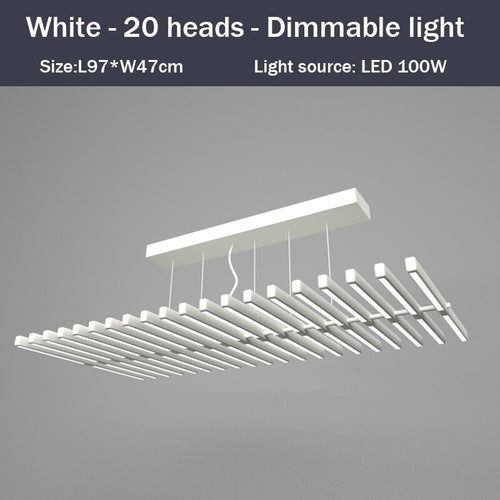 Lustre design LED en baguette lumineuse Bilbao - vue 13 sur 15