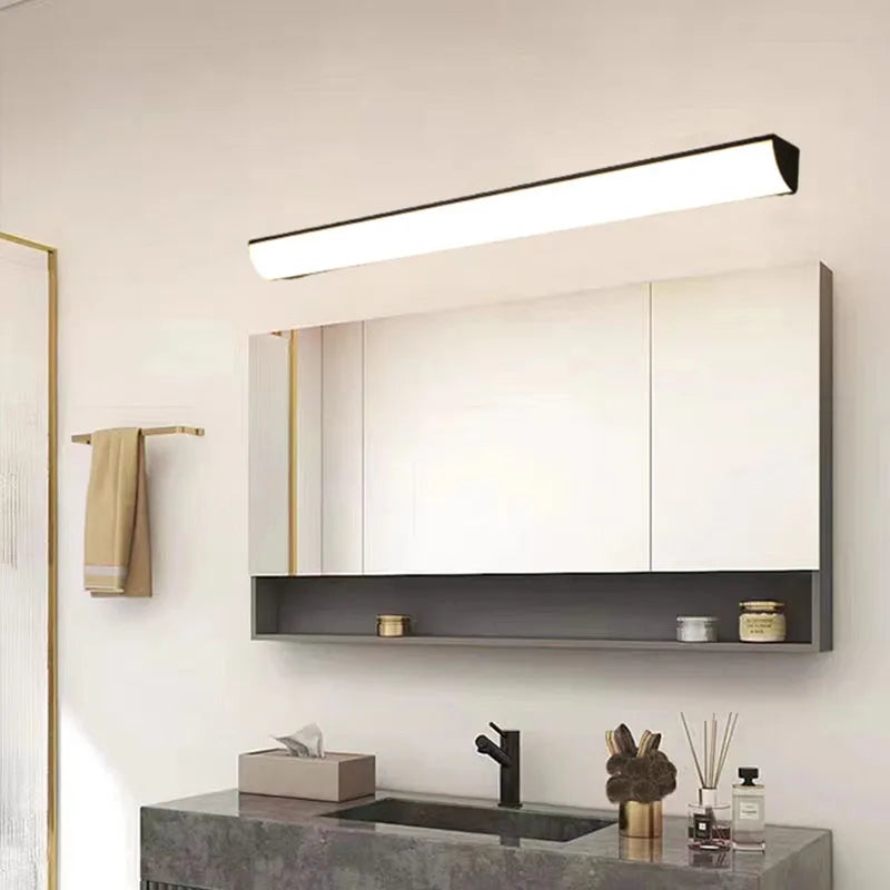 applique murale miroir en aluminium ligne simple - vue 4 sur 10
