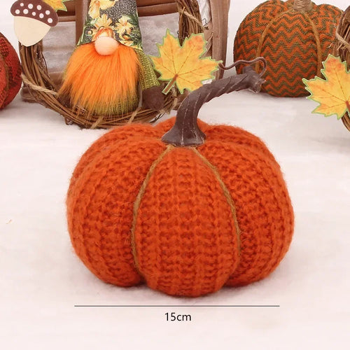 citrouilles décoratives en tissu pour halloween thanksgiving et fêtes - vue 10 sur 9
