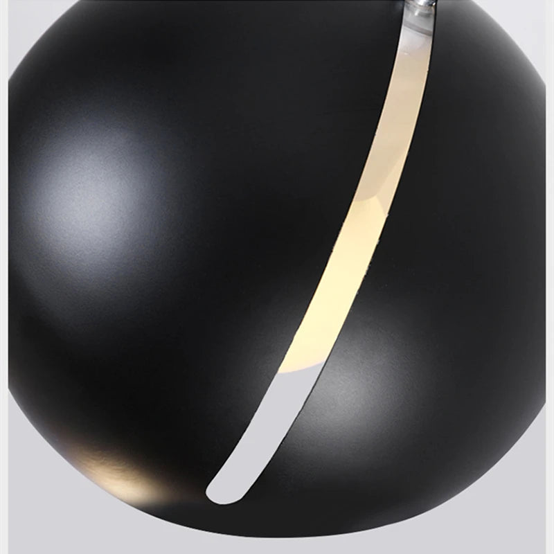 suspension moderne nordique en fer pour intérieur - vue 5 sur 11