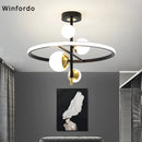 lustre led moderne simple boule nordique pour éclairage intérieur