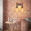 applique murale vintage steampunk en fer avec tuyau d'eau