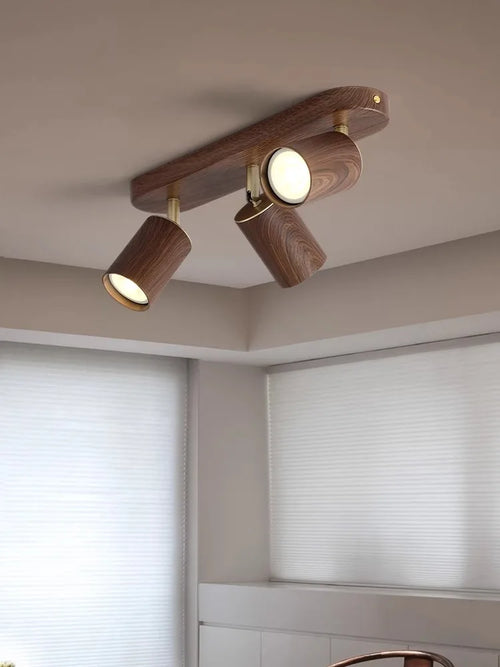 spot led en saillie avec ampoule remplaçable et têtes réglables - vue 3 sur 8