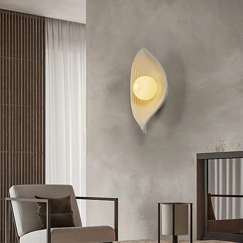 Wabi Sabi-Creative Boat LED Wall Light, Interior Resin Decorative Light, Designer, Hotel, Villa, Cafe, Aisle, G4 - vue 2 sur 9
