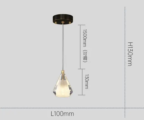 lustre en cristal de cuivre antique design luxueux éclairage moderne - vue 8 sur 8