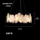 lustre suspendu en verre design nuage créatif moderne