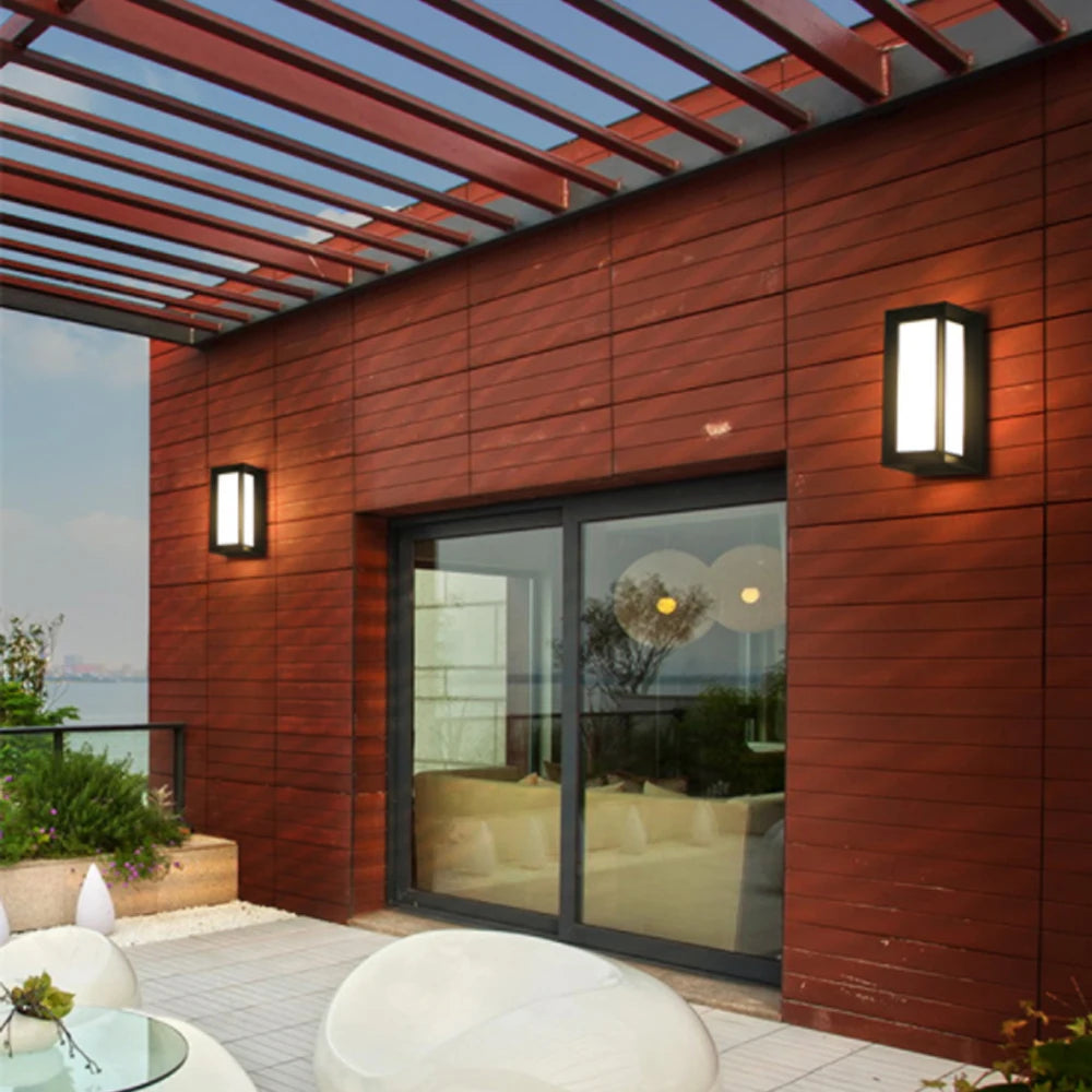 applique murale led étanche pour extérieur jardin patio - vue 4 sur 7