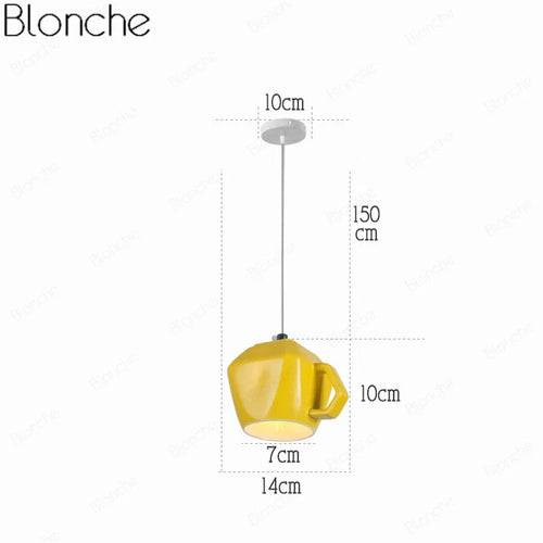 Suspension en céramique avec tasse de thé et théière - vue 13 sur 15