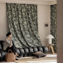 Rideau occultant floral style naturel pour chambre salon
