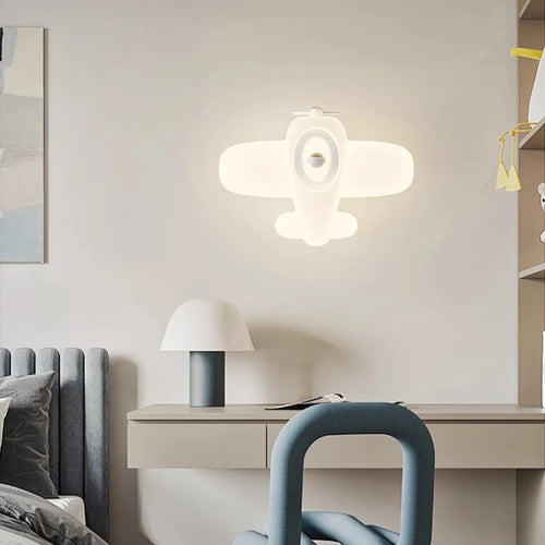 applique murale hélicoptère pour chambre d'enfant moderne et chaleureuse - vue 5 sur 16
