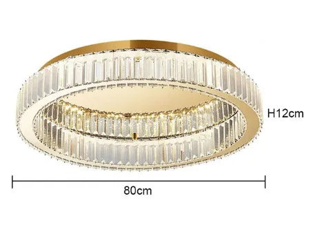 plafonnier circulaire en cristal moderne pour décoration intérieure - vue 8 sur 15