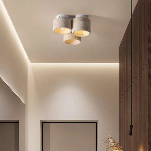 plafonnier en marbre naturel pour escaliers avec suspension - vue 4 sur 7