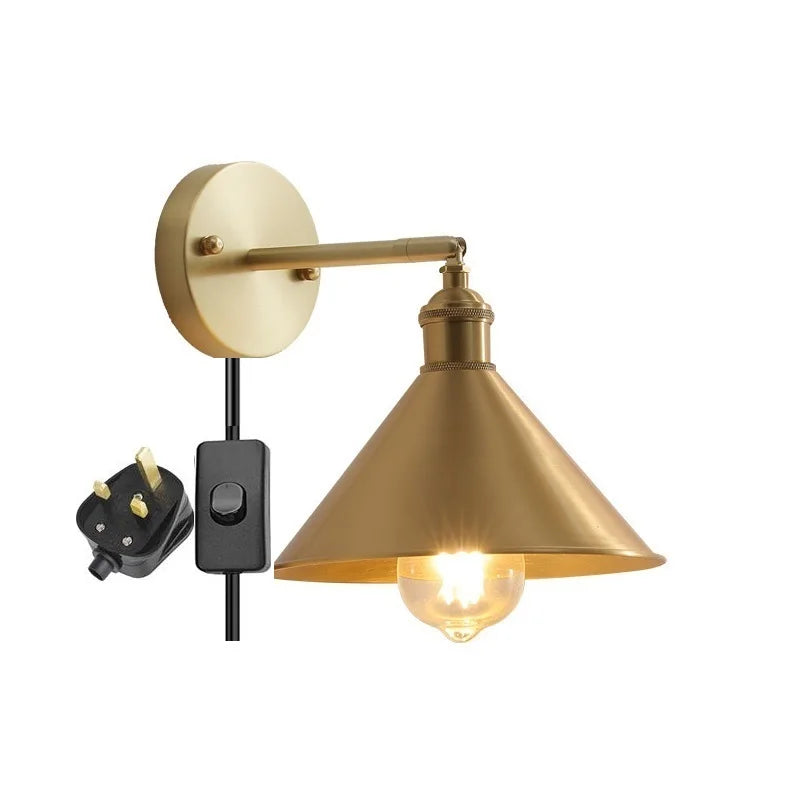IWHD nordique moderne cuivre applique murale LED lampes applique décor à la maison éclairage intérieur chambre salle de bains salon escalier lumière Luminaria - vue 13 sur 32