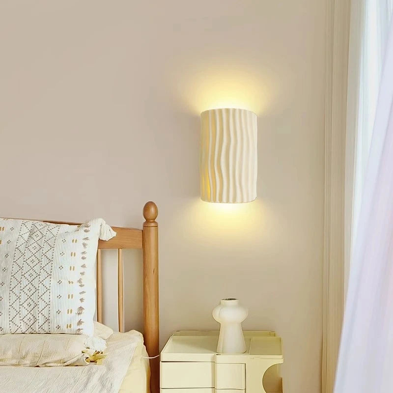 Bedroom bedside wall light, cream style living room background wall decoration light, corridor corridor atmosphere LED light - vue 2 sur 10