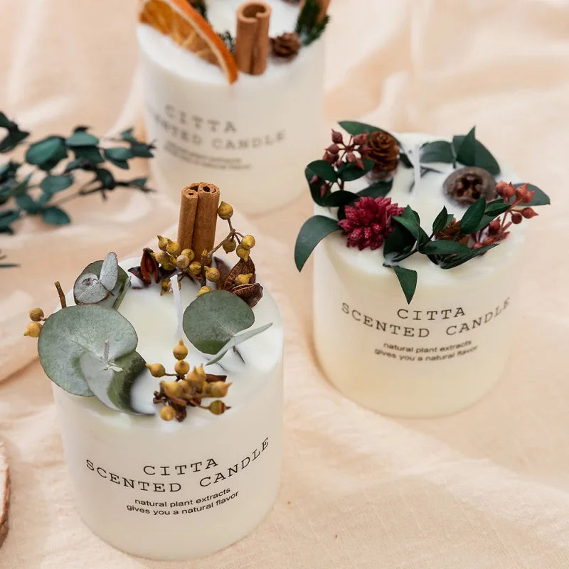 bougies d'aromathérapie romantiques en cire de soja cadeau détente anti-stress - vue 5 sur 10