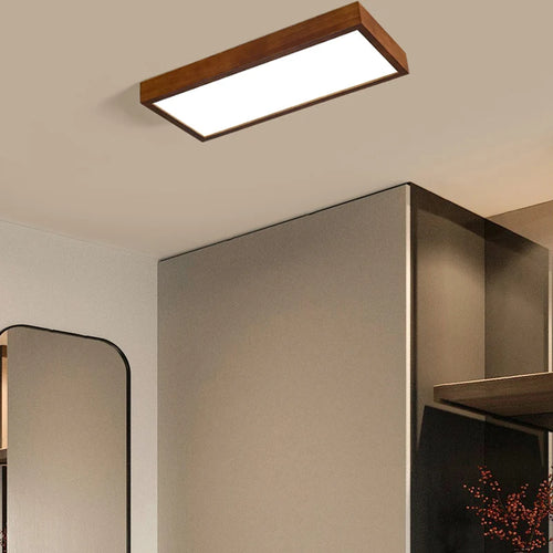 lustre à led moderne pour intérieur design en bois - vue 5 sur 9