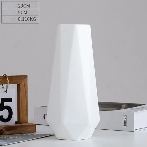 vase moderne en plastique pour décoration florale nordique - vue 24 sur 26