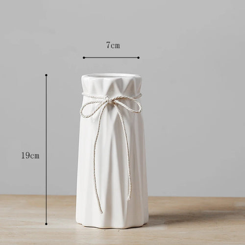 vase en céramique pour fleurs décoration intérieure et bureau - vue 9 sur 18