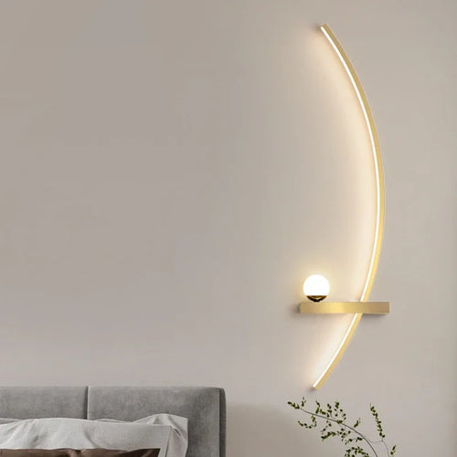 Applique murale LED nordique à rayures - vue 4 sur 18