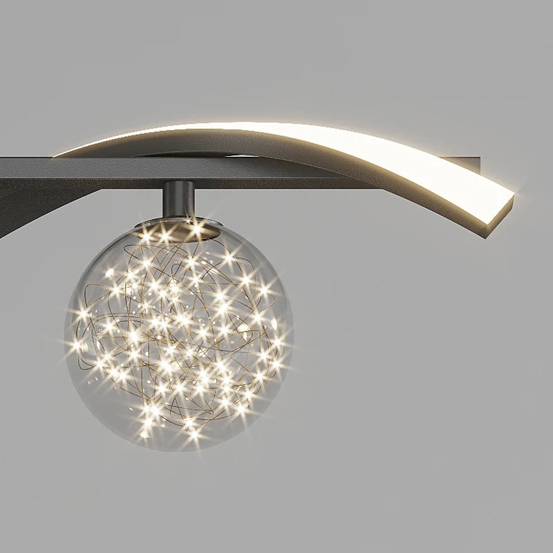 Modern Full Star Dining Room Chandelier Living Room, Kitchen Dining Table, Bedroom Office Gold Decorative Lighting Chandelier - vue 5 sur 8