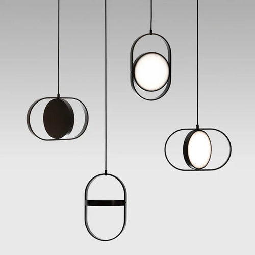 Plafonnier led rotatif au design moderne - vue 3 sur 10