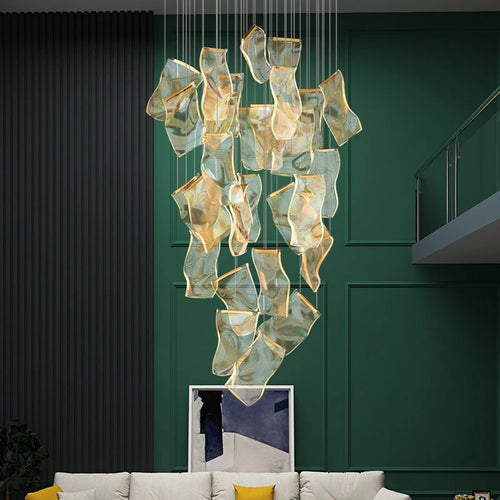 Nordic Modern Luxury Attic Chandelier Living Room Dining Room Dining Table Chandelier Hotel Lobby Staircase Hanging Chandelier - vue 2 sur 12