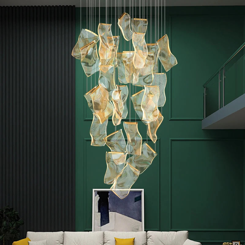 Nordic Modern Luxury Attic Chandelier Living Room Dining Room Dining Table Chandelier Hotel Lobby Staircase Hanging Chandelier - vue 1 sur 12