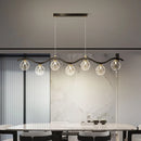 suspension moderne en verre et métal pour intérieur