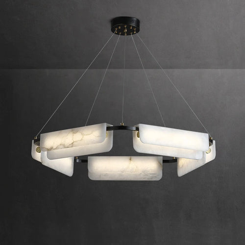 suspension en marbre espagnol de luxe en bronze - vue 2 sur 7