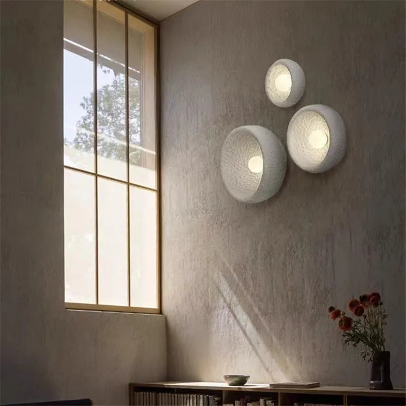 applique murale japonaise en pierre style wabi sabi décor intérieur - vue 2 sur 7