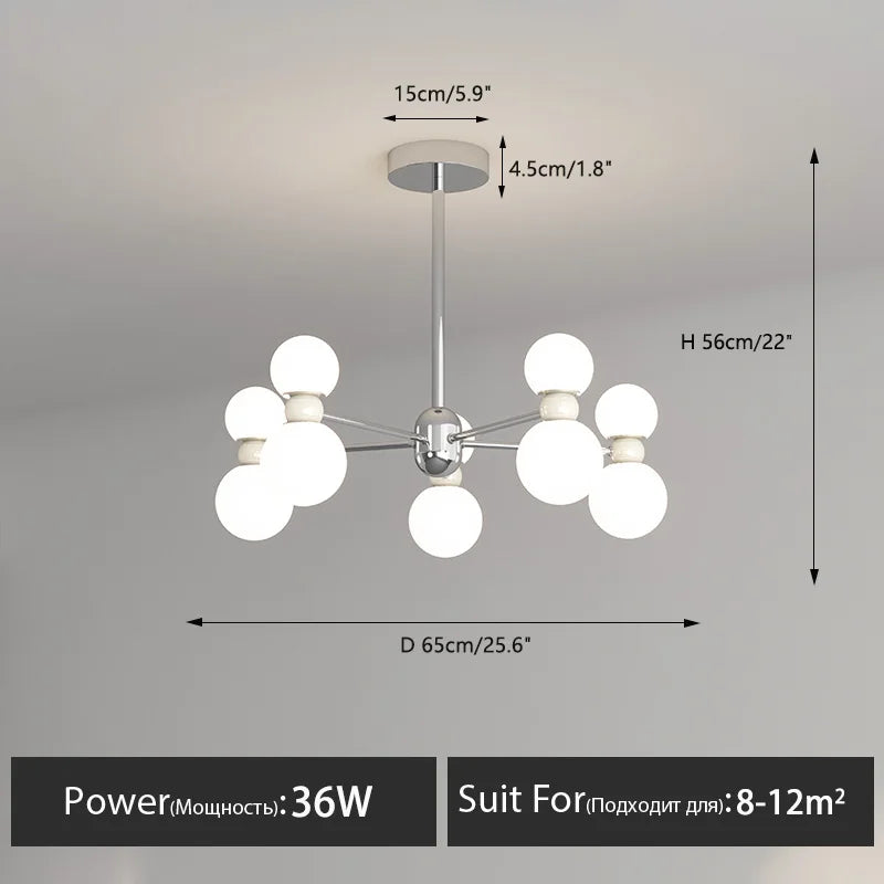 lustre suspendu dimmable pour décoration intérieure moderne - vue 14 sur 15