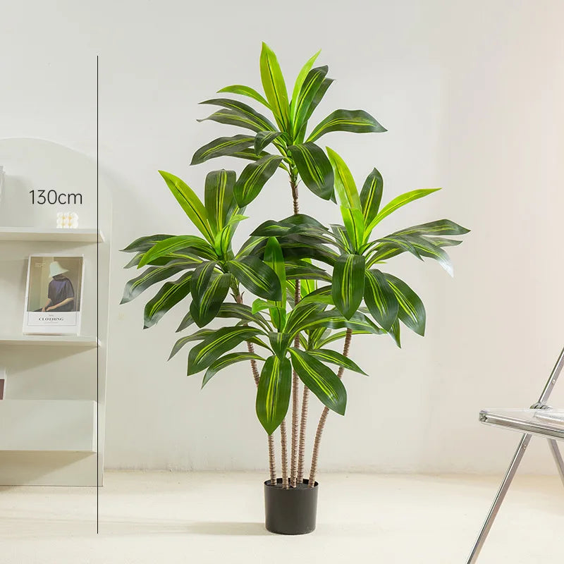 arbre artificiel en pot décoration intérieure verte bois brésilien - vue 7 sur 9