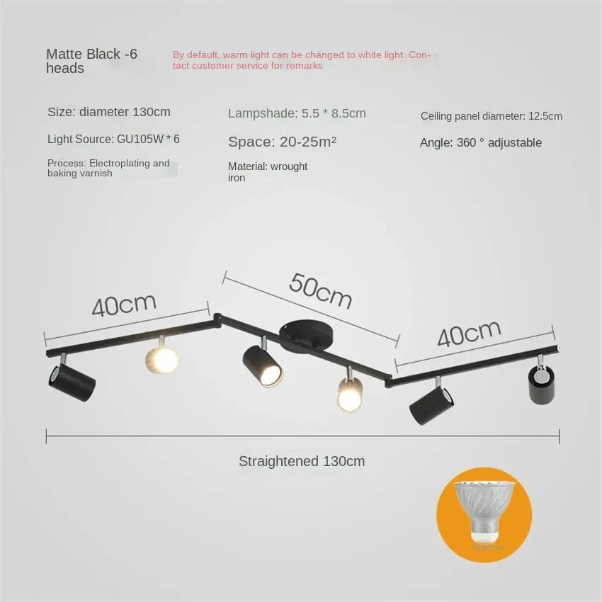 plafonnier à spots Led - vue 4 sur 23
