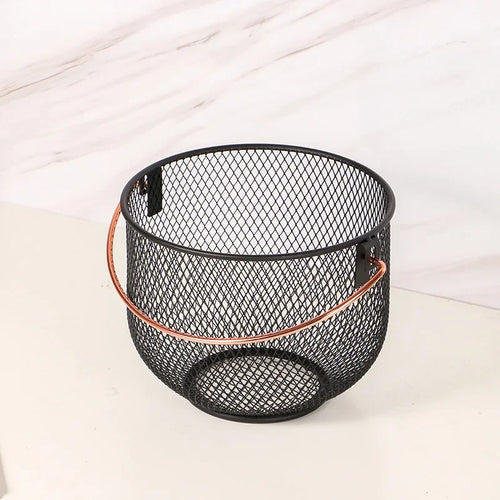 panier de rangement en métal pour organisation artisanale et divers articles - vue 7 sur 7