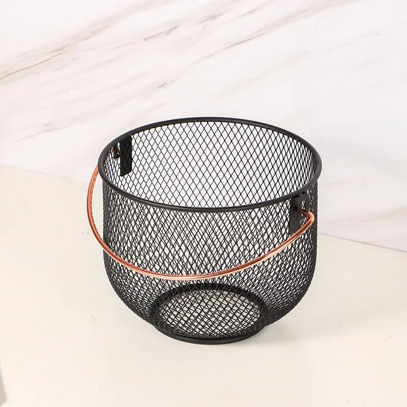 panier de rangement en métal pour organisation artisanale et divers articles - vue 7 sur 7