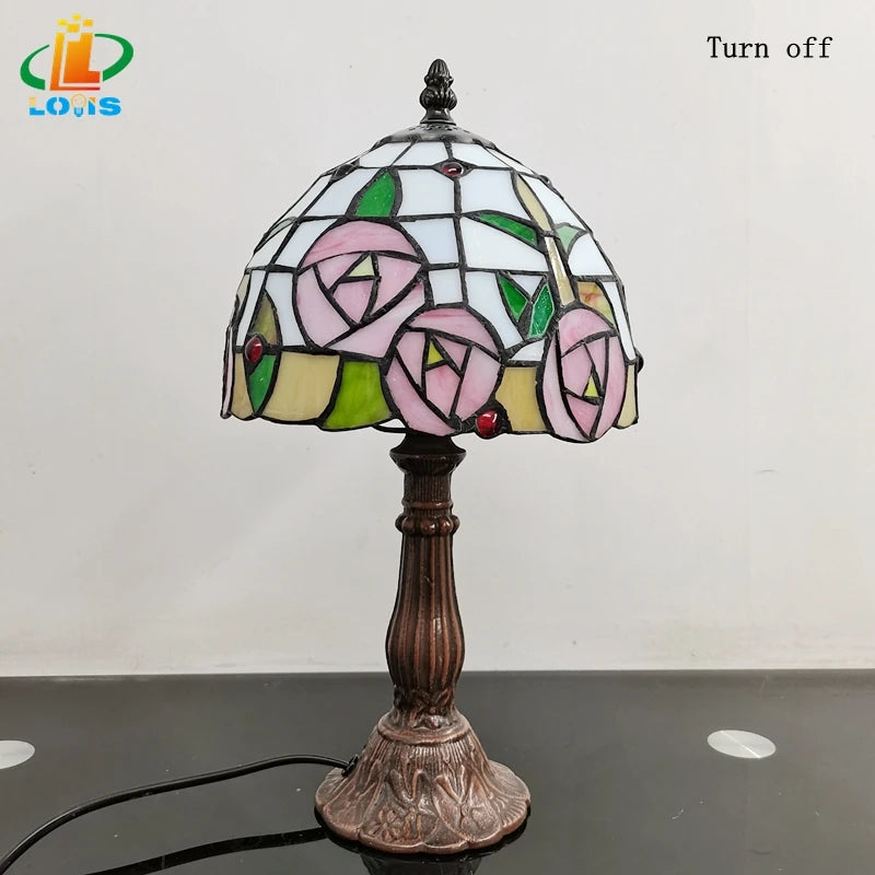 lampe à poser de style tiffany pour une ambiance chaleureuse - vue 6 sur 6