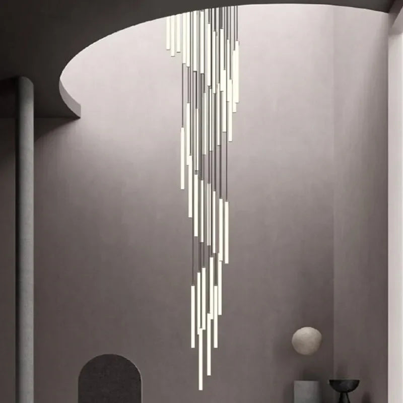 lustre moderne à led pour espaces de grande hauteur - vue 4 sur 14