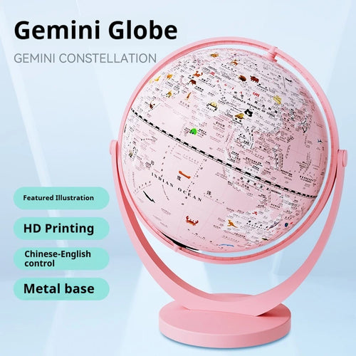 globe terrestre intelligent rotatif avec carte géographique décoratif éducatif - vue 8 sur 18