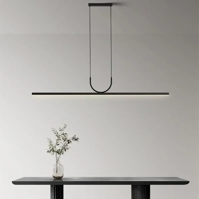 lustres led modernes simples pour table luminaires suspendus - vue 4 sur 14