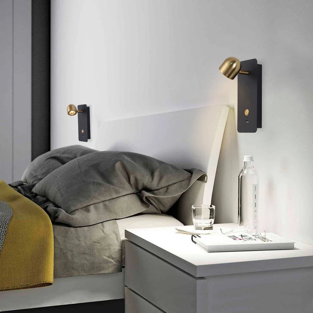 applique murale décorative nordique rechargeable par usb - vue 4 sur 7