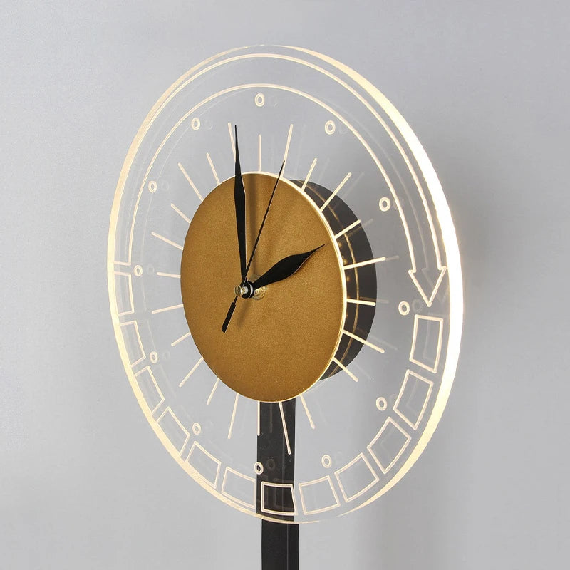 Lampadaires nordiques avec horloge LED - vue 5 sur 9