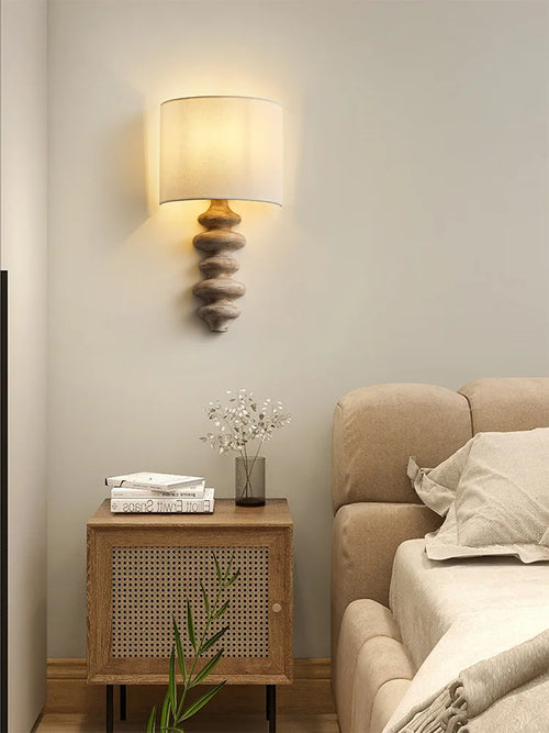 applique murale en bois massif style américain rétro - vue 4 sur 9