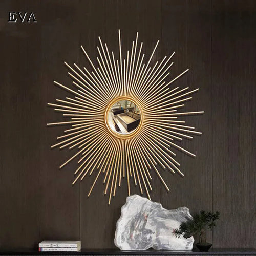 miroir décoratif en métal avec lunettes de soleil pour décoration intérieure - vue 7 sur 7