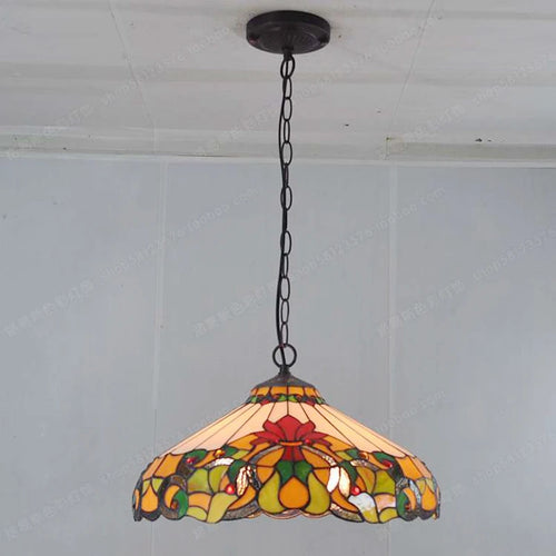 lampe à poser tiffany style européen éclairage nostalgique hôtel - vue 5 sur 6