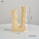 vase en céramique décoratif style morandi pour fleurs