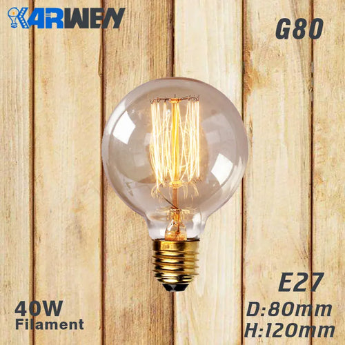 ampoule vintage edison à filament lot de six pièces - vue 9 sur 18